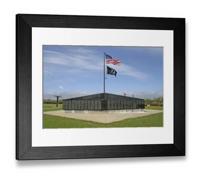 Framed Print : Viet Nam War Memorial at Battleship Memorial Park Mobile Alabama