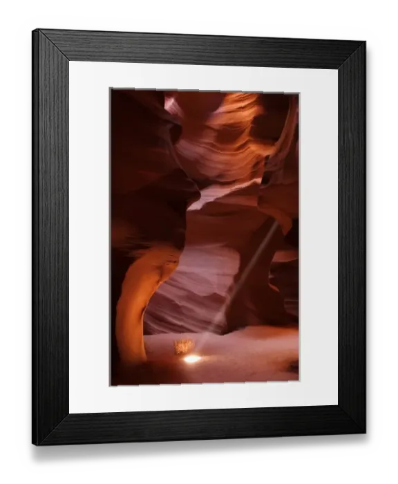 Framed Print : USA, Arizona, Page, Antelope Canyon. Sunbeam shining into the canyon illuminating a tumbleweed Framed Print : USA, Arizona, Page, Antelope Canyon. Sunbeam shining into the canyon illuminating a tumbleweed
