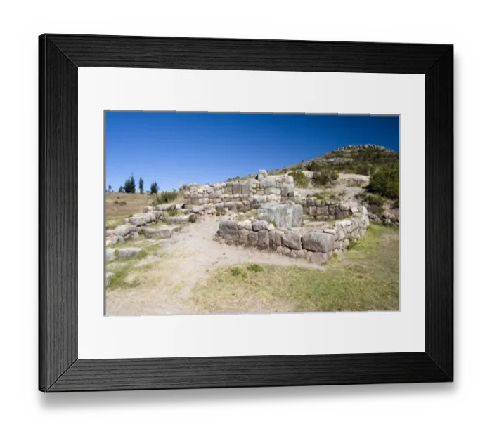 Framed Print : South America - Peru. The ruin of Puca Pucara near Cusco Peru