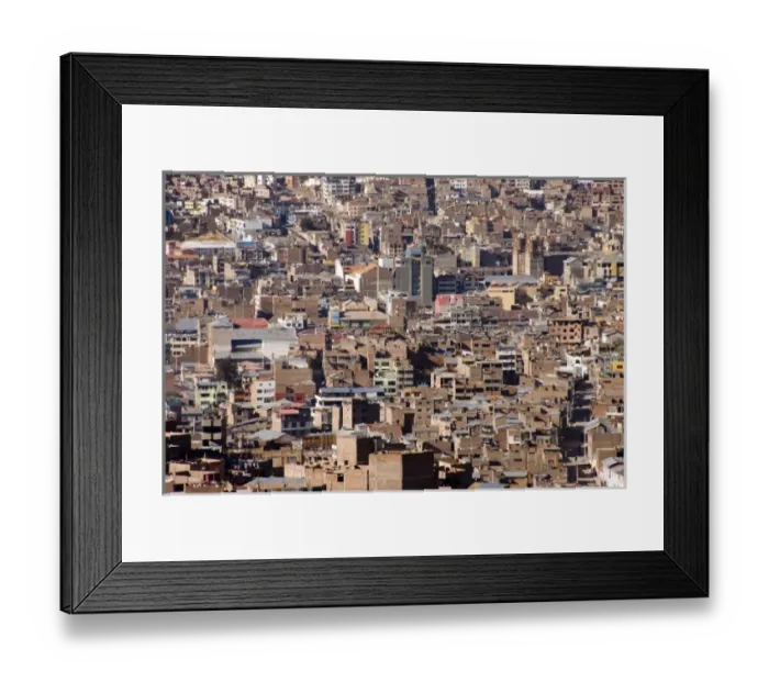 Framed Print : Peru, Lake Titicaca, city of Puno
