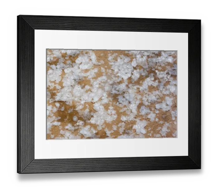 Framed Print : South America - Peru. Closeup of salt ponds near Maras where the salt water evaporates