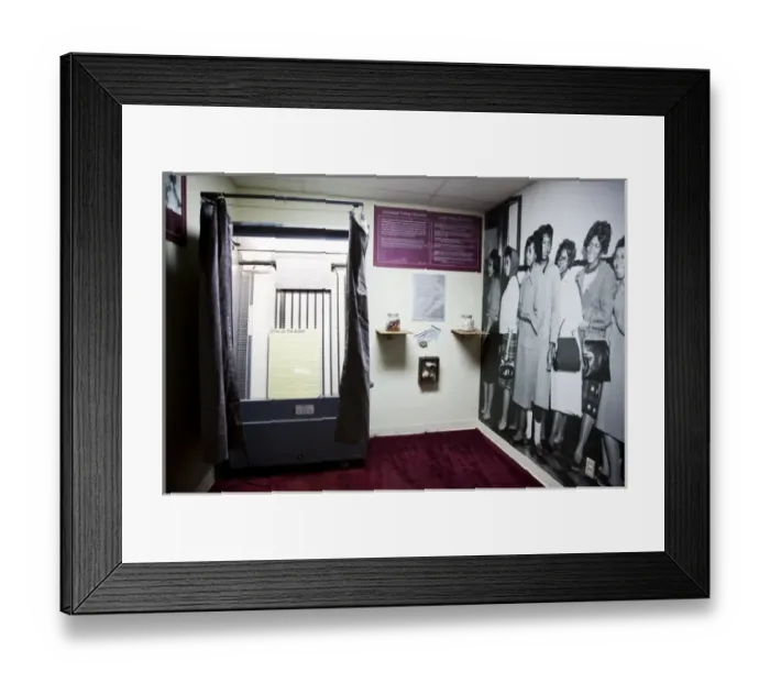 Framed Print : USA, Alabama, Selma. National Voting Rights Museum and Institute, museum display Framed Print : USA, Alabama, Selma. National Voting Rights Museum and Institute, museum display