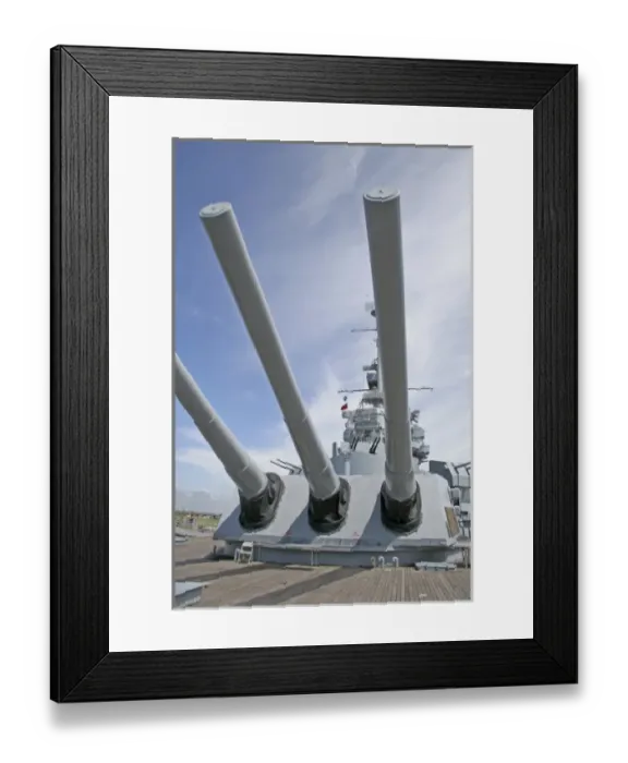 Framed Print : USS Alabama Battleship Memorial Park Mobile Alabama