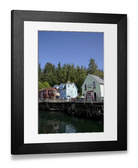 Framed Print : USA, Alaska, Ketchikan, downtown Creek Street Framed Print : USA, Alaska, Ketchikan, downtown Creek Street