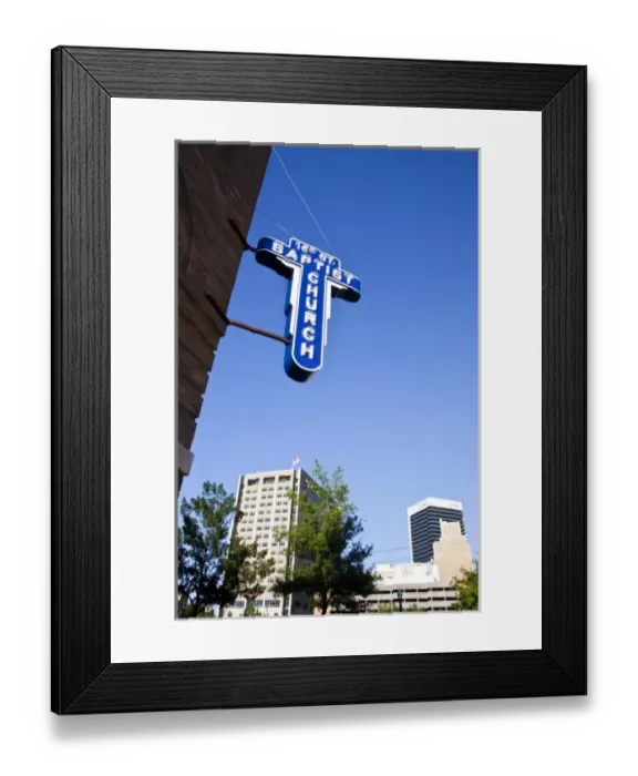 Framed Print : USA, Alabama, Birmingham. 16th Street Baptist Church, famous landmark in the Civil Framed Print : USA, Alabama, Birmingham. 16th Street Baptist Church, famous landmark in the Civil