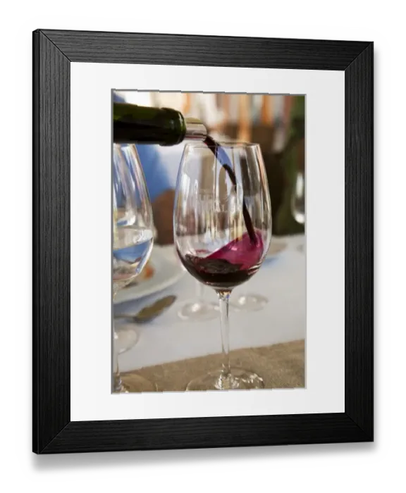 Framed Print : South America, Argentina, Mendoza. Pouring red wine to taste at Ruca Malen Winery Framed Print : South America, Argentina, Mendoza. Pouring red wine to taste at Ruca Malen Winery