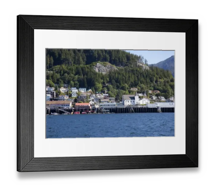 Framed Print : USA, Alaska, Ketchikan, downtown waterfront Framed Print : USA, Alaska, Ketchikan, downtown waterfront