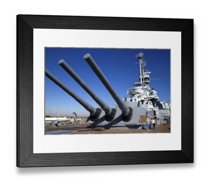 Framed Print : USS Alabama Battleship at Battleship Memorial Park, Mobile, Alabama, USA Framed Print : USS Alabama Battleship at Battleship Memorial Park, Mobile, Alabama, USA