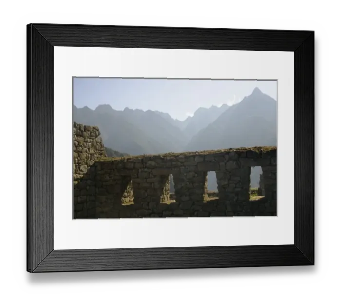 Framed Print : Machu Picchu, ruins of Inca city, Peru