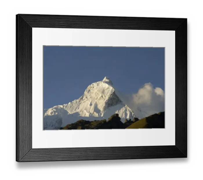 Framed Print : Snow-capped Andes Mountains, Humacchuco, Peru Framed Print : Snow-capped Andes Mountains, Humacchuco, Peru