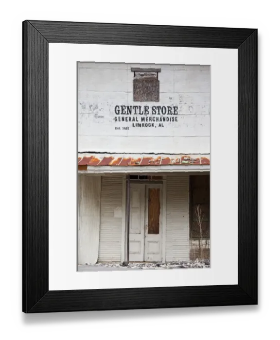 Framed Print : USA, Alabama, Limrock. Gentle Store, exterior Framed Print : USA, Alabama, Limrock. Gentle Store, exterior