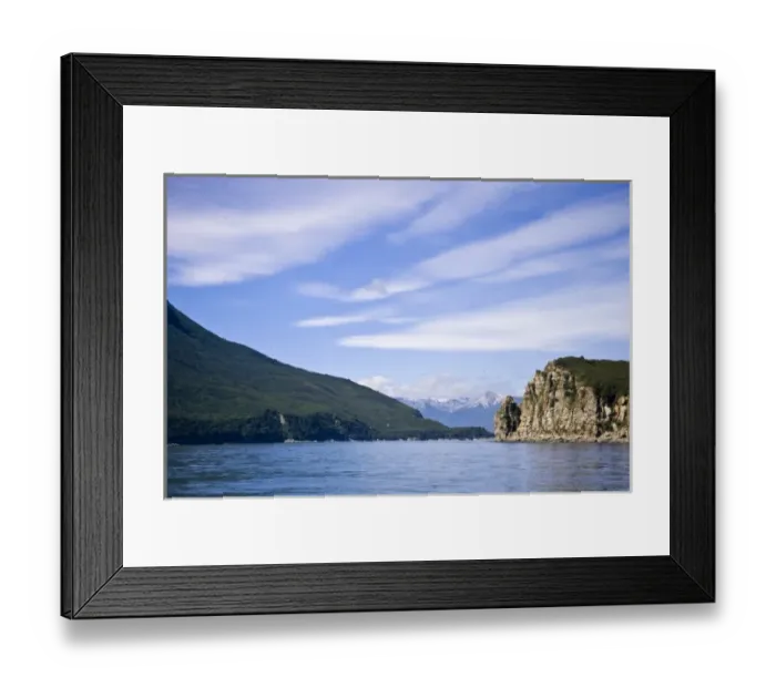 Framed Print : USA. Alaska. Bird Island in Lake Clark NP