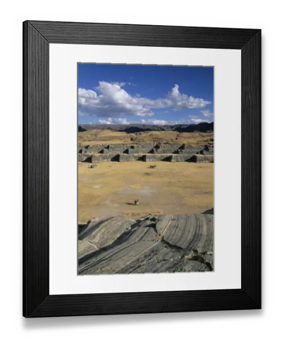 Framed Print : Peru, Cuzco, Sacsayhuaman fortress, among best sites of Inca stonework Framed Print : Peru, Cuzco, Sacsayhuaman fortress, among best sites of Inca stonework