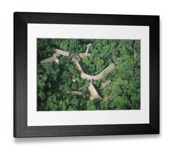 Framed Print : Peru, Amazonia, aerial of Iquitos area, Explorama Lodge Framed Print : Peru, Amazonia, aerial of Iquitos area, Explorama Lodge