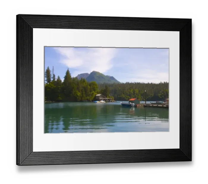 Framed Print : Halibut Cove, Alaska Framed Print : Halibut Cove, Alaska