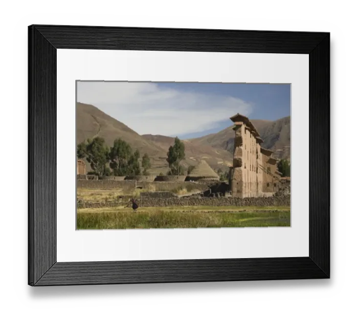 Framed Print : Temple of Wiracocha, built 700 years ago, Raqchi (near Cuzco), Peru Framed Print : Temple of Wiracocha, built 700 years ago, Raqchi (near Cuzco), Peru