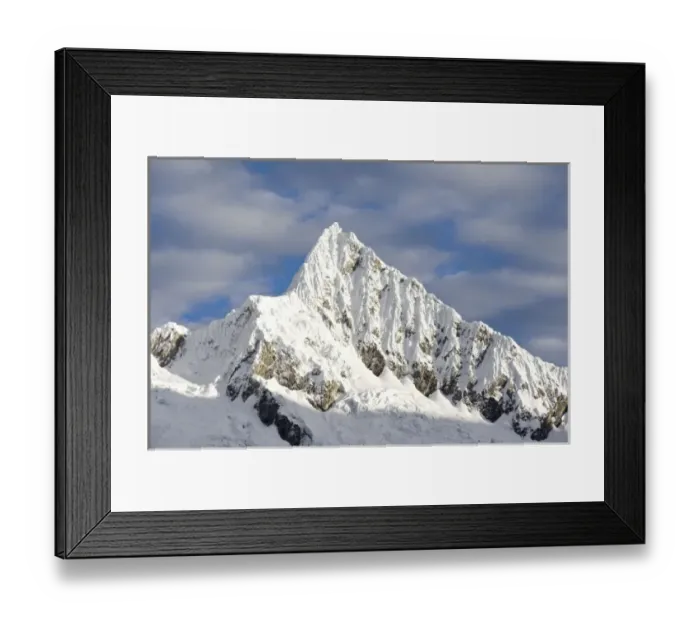 Framed Print : Mount Alpamayo in Ancash Region, Cordillera Blanca, Andes Mountains, Santa Cruz Trek