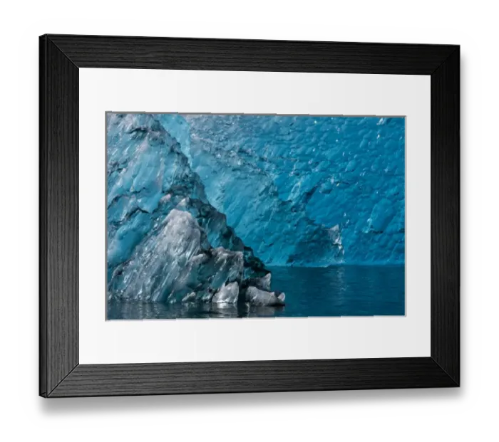 Framed Print : USA, Alaska, Tracy Arm-Fords Terror Wilderness, Deep blue glacial iceberg floating