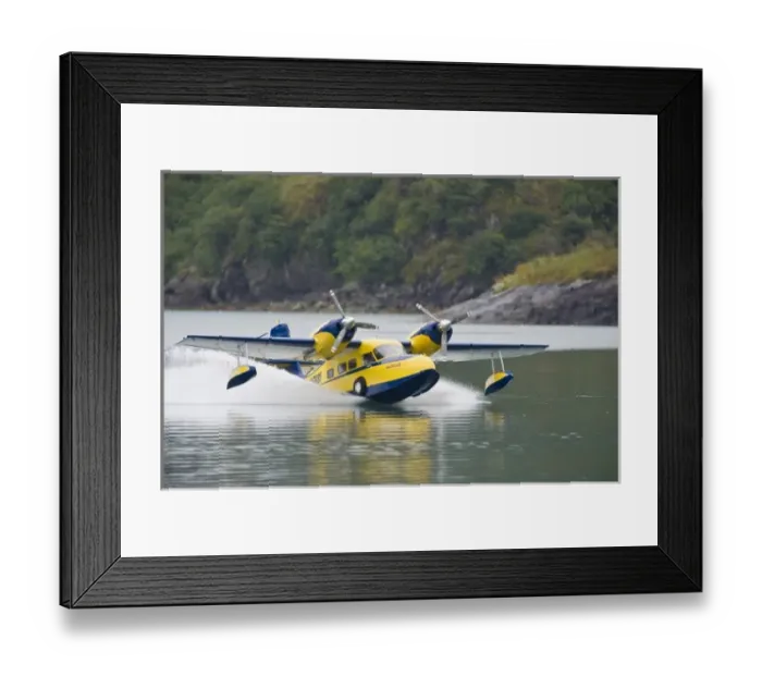 Framed Print : Alaska. Katmai NP. A Grumman Widgeon amphibian in Amalik Bay Framed Print : Alaska. Katmai NP. A Grumman Widgeon amphibian in Amalik Bay