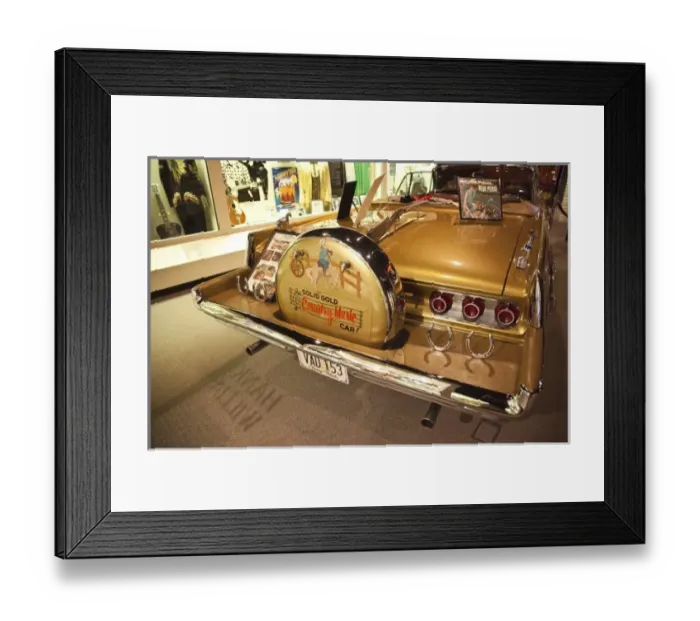 Framed Print : USA, Alabama, Tuscumbia. Alabama Music Hall of Fame, Happy Hal Burns, cowboy car Framed Print : USA, Alabama, Tuscumbia. Alabama Music Hall of Fame, Happy Hal Burns, cowboy car