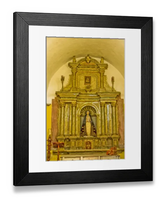 Framed Print : An altar within the Santa Catalina Monastery in the White City of Arequipa, Peru Framed Print : An altar within the Santa Catalina Monastery in the White City of Arequipa, Peru