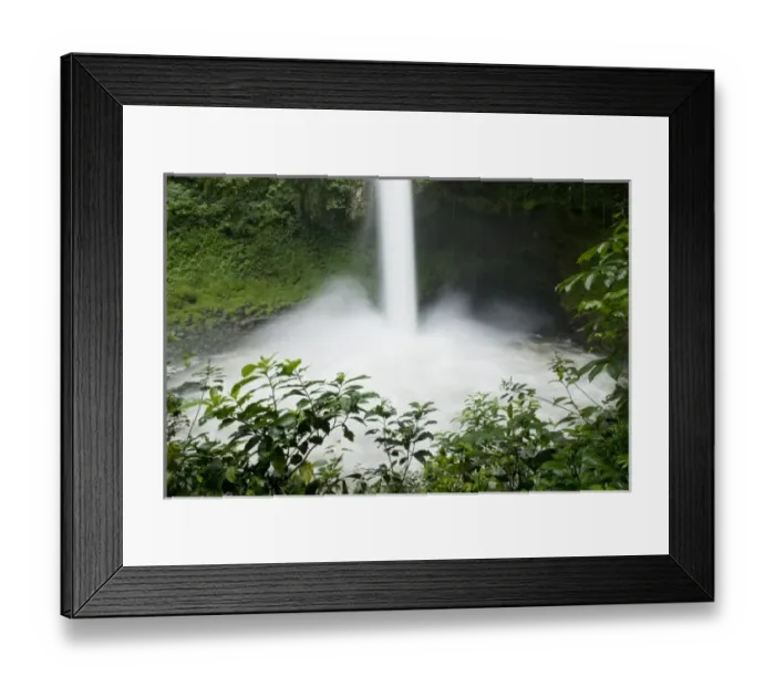 Framed Print : Costa Rica, La Fortuna, Waterfall in rainforest along Fortuna River Framed Print : Costa Rica, La Fortuna, Waterfall in rainforest along Fortuna River