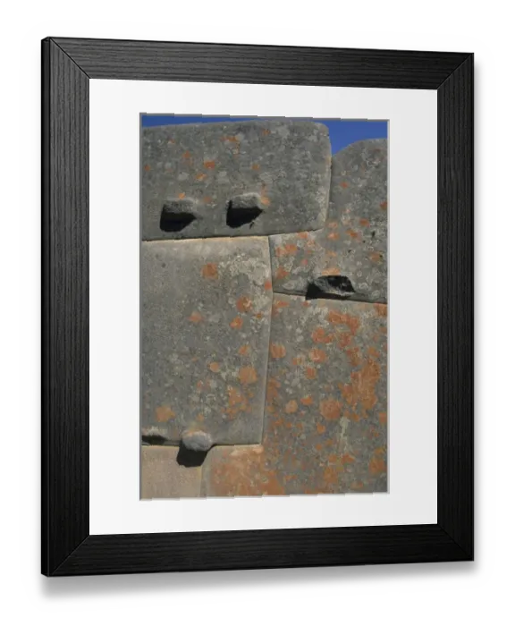 Framed Print : Peru, Sacred Valley, Ollantaytambo, Inca site above Urubamba Valley