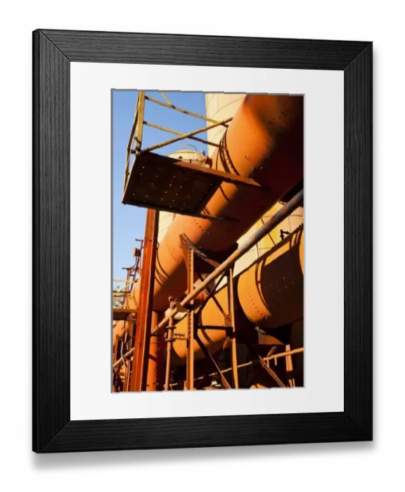Framed Print : USA, Alabama, Birmingham. Sloss Furnaces National Historic Landmark, late 19th to