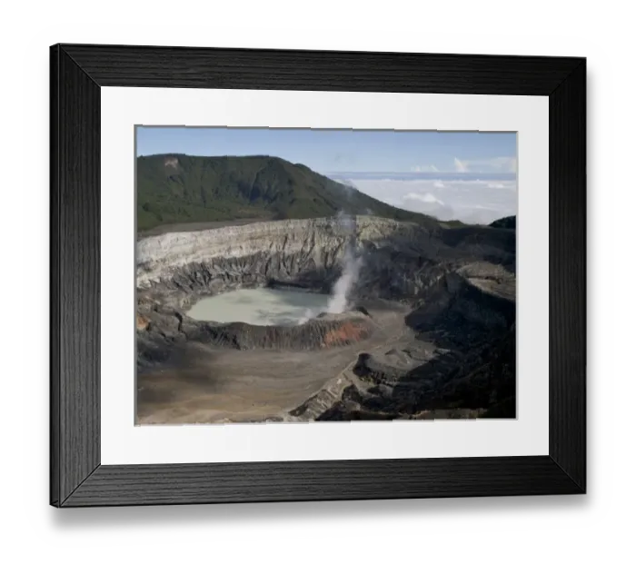 Framed Print : Costa Rica, Poas Volcano Framed Print : Costa Rica, Poas Volcano