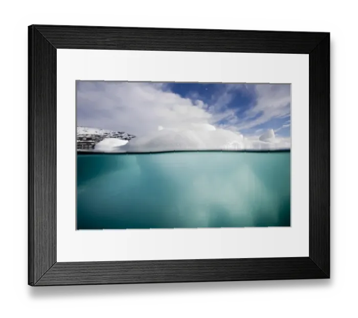Framed Print : USA, Alaska, Underwater view of iceberg floating near Blackstone Glacier in Prince Framed Print : USA, Alaska, Underwater view of iceberg floating near Blackstone Glacier in Prince