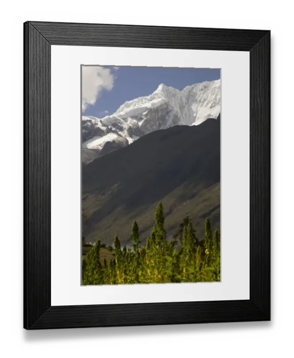 Framed Print : Snow-capped Andes Mountains, Humacchuco, Peru Framed Print : Snow-capped Andes Mountains, Humacchuco, Peru