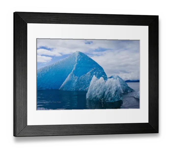 Framed Print : USA, Alaska, Tracy Arm-Fords Terror Wilderness, Deep blue glacial iceberg floating Framed Print : USA, Alaska, Tracy Arm-Fords Terror Wilderness, Deep blue glacial iceberg floating