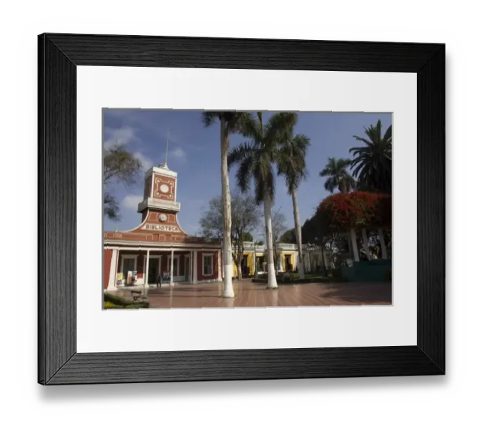 Framed Print : Historic library in Barranco neighborhood, Lima, Peru Framed Print : Historic library in Barranco neighborhood, Lima, Peru