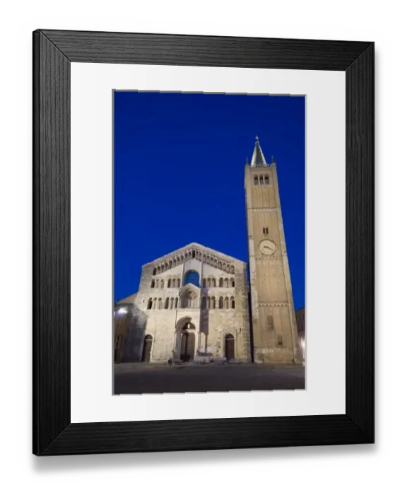 Framed Print : Duomo (Cathedral) at dusk, Parma, Emilia-Romagna, Italy Framed Print : Duomo (Cathedral) at dusk, Parma, Emilia-Romagna, Italy