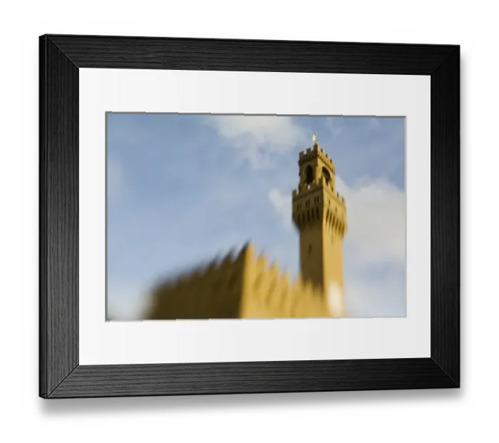 Framed Print : Italy, Florence, Selective Focus of the Piazza della Signoria Palazzo Vecchio