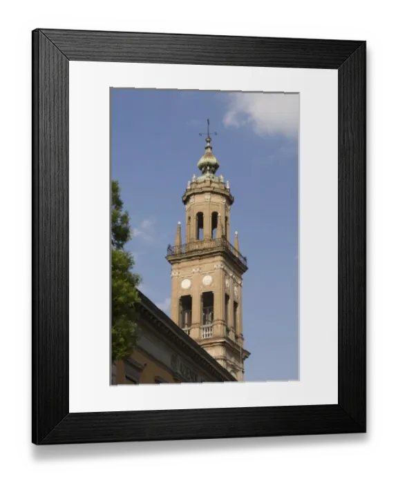 Framed Print : San Ludovico Bell Tower, Parma, Emilia-Romagna, Italy