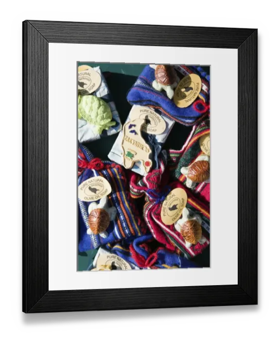 Framed Print : GREECE-Ionian Islands-ZAKYNTHOS-ANAFONITRIA: Zakynthos Made Soap