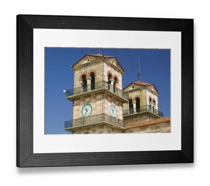 Framed Print : GREECE, Ionian Islands, ZAKYNTHOS, KATASTARI: Detail of Town Church Framed Print : GREECE, Ionian Islands, ZAKYNTHOS, KATASTARI: Detail of Town Church