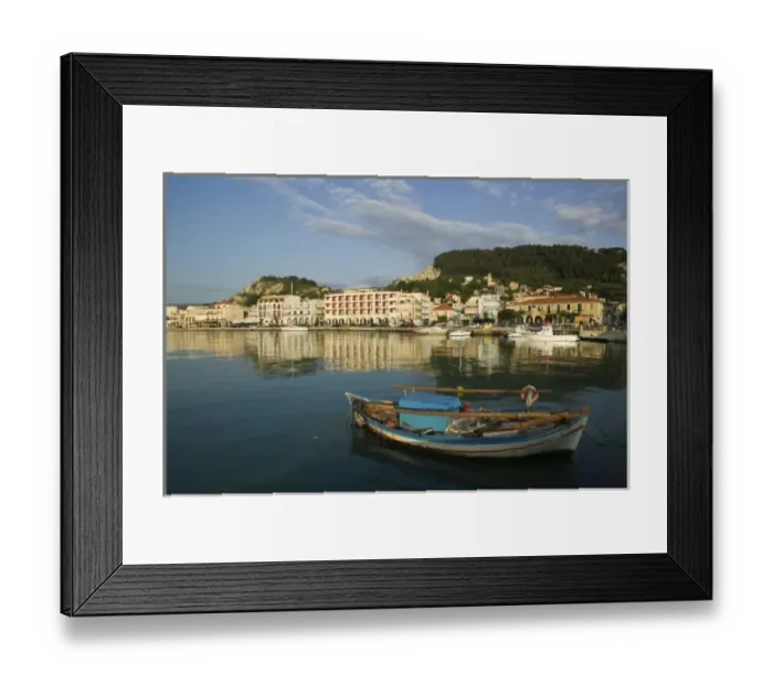 Framed Print : GREECE, Ionian Islands, ZAKYNTHOS: Morning View of Waterfront Framed Print : GREECE, Ionian Islands, ZAKYNTHOS: Morning View of Waterfront