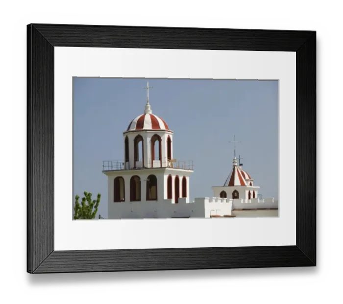 Framed Print : GREECE, Ionian Islands, ZAKYNTHOS, MACHERADO: Eleftherotria Monastery / Exterior Framed Print : GREECE, Ionian Islands, ZAKYNTHOS, MACHERADO: Eleftherotria Monastery / Exterior