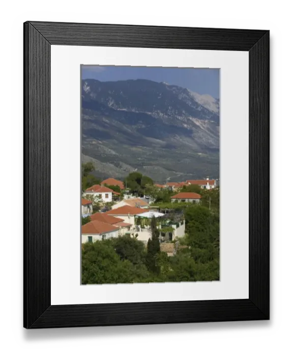 Framed Print : GREECE, Ionian Islands, KEFALONIA, Agios Giorgios: Agios Giorgios Castle Town Framed Print : GREECE, Ionian Islands, KEFALONIA, Agios Giorgios: Agios Giorgios Castle Town