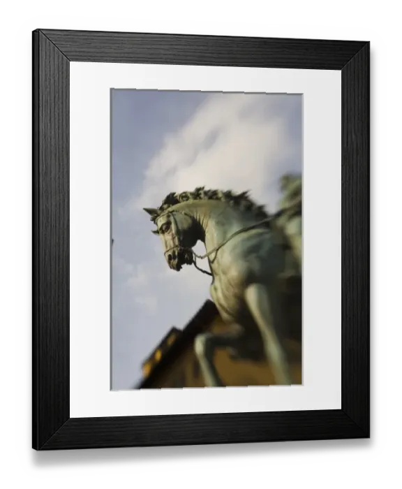 Framed Print : Italy, Florence, Selective Focus of The Statue of Equestrian Statue of Cosimo I Framed Print : Italy, Florence, Selective Focus of The Statue of Equestrian Statue of Cosimo I