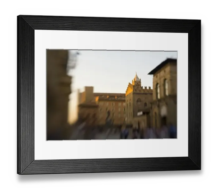Framed Print : Italy, Bologna, Selective Focus in Warm Evening Light of Campanile di S. Pietro in Framed Print : Italy, Bologna, Selective Focus in Warm Evening Light of Campanile di S. Pietro in