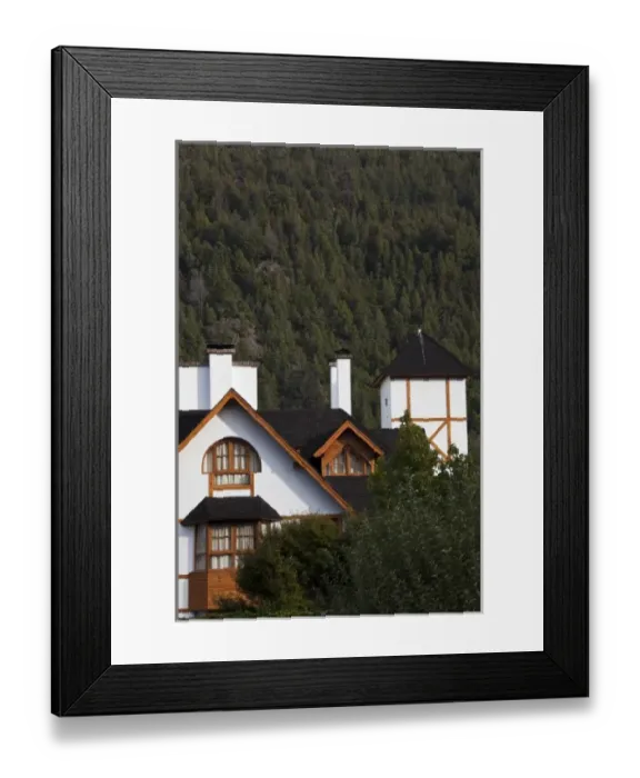 Framed Print : Argentina, Neuquen Province, San Martin de los Andes. Lakeside inn Framed Print : Argentina, Neuquen Province, San Martin de los Andes. Lakeside inn