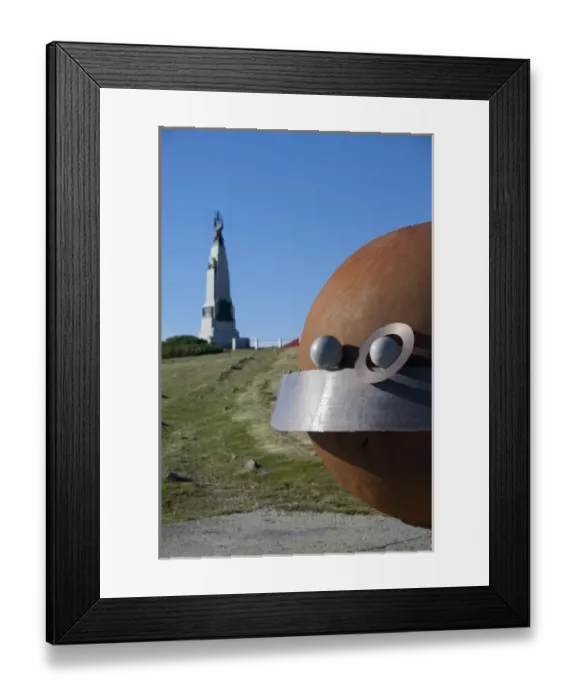 Framed Print : Falkland Island, Stanley. Solar System Sculpture Walk, 1: 1 billion scale model of Framed Print : Falkland Island, Stanley. Solar System Sculpture Walk, 1: 1 billion scale model of