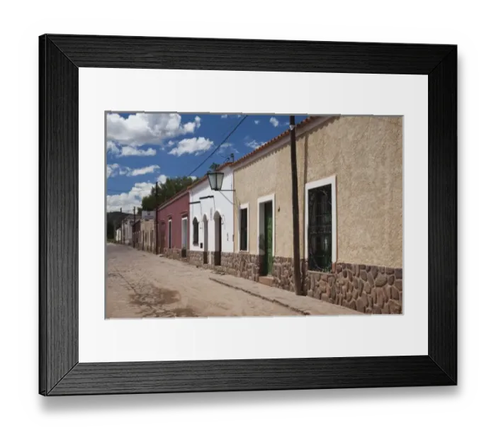 Framed Print : Argentina, Jujuy Province, Humahuaca. Street detail Framed Print : Argentina, Jujuy Province, Humahuaca. Street detail