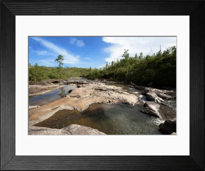 Framed Print : Western Belize, Cayo District, view of Rio on Frio river Framed Print : Western Belize, Cayo District, view of Rio on Frio river