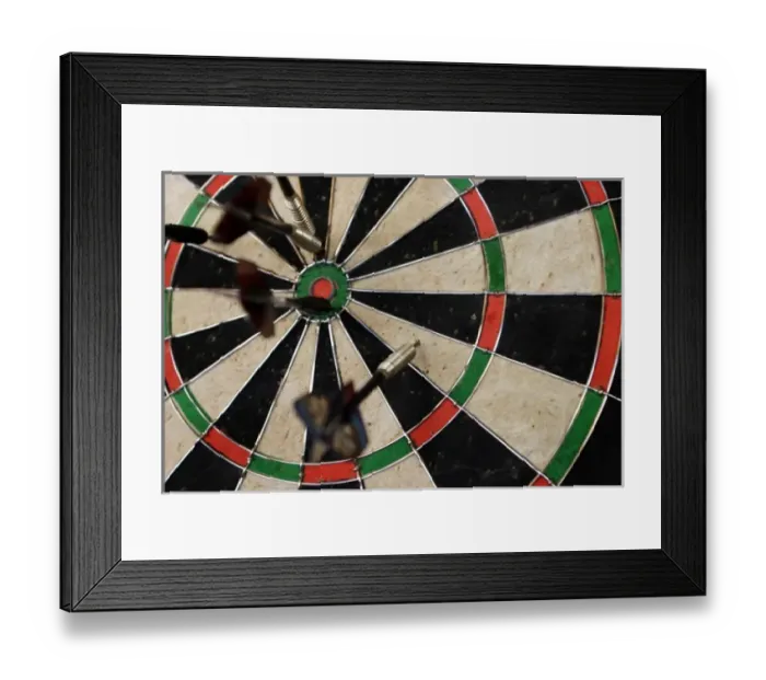 Framed Print : Argentina, El Calafate. Darts and target, Los Sauces Casa Patagonica Resort Framed Print : Argentina, El Calafate. Darts and target, Los Sauces Casa Patagonica Resort