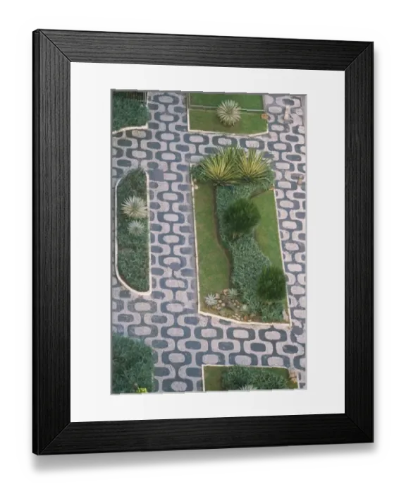 Framed Print : Brazil, Rio de Janeiro, Ipanema Beach, sidewalk detail Framed Print : Brazil, Rio de Janeiro, Ipanema Beach, sidewalk detail
