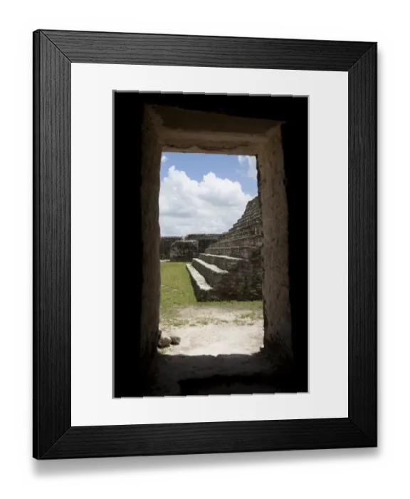 Framed Print : Belize, looking at Mayan ruins Framed Print : Belize, looking at Mayan ruins